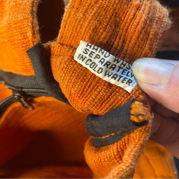 Y2K 100% Cotton made in India’s Burnt Orange crossbody Bag! Bohemian Hippie. New - Picture 7 of 14